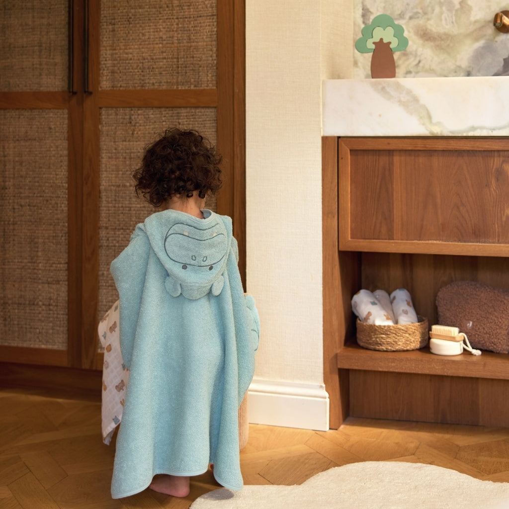 Jollein Cape De Bain Hippo Happy Multi 70 x 130 cm