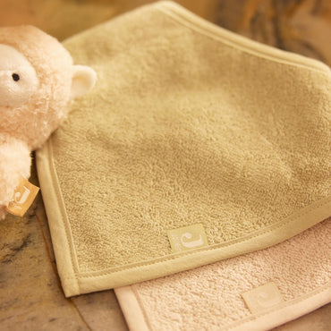 Jollein Bavoir Bandana Matcha / Sand – 2 Pièces