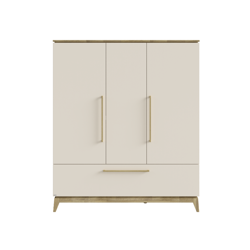 PAIDI Kast Met 3 Deuren En 1 Lade Stiene Cashmere Beige