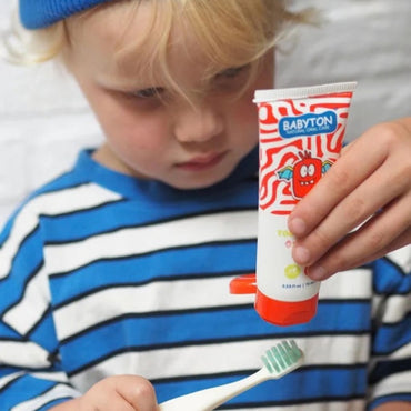 Babyton Dentifrice Naturel Goût Fraise Avec Fluoride +2 Ans - 75 ml