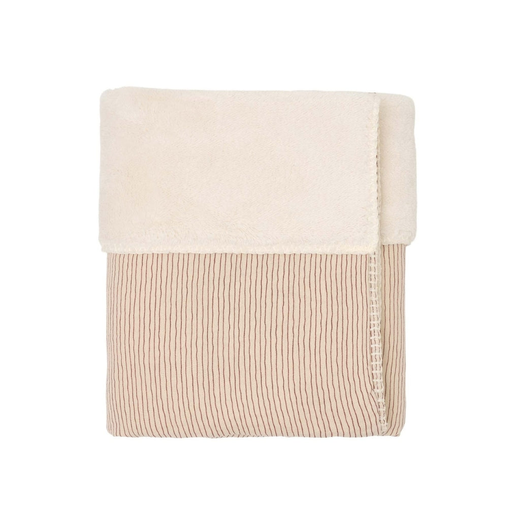 Koeka Couverture Pour Lit Teddy Whisper Waves Burgundy Lg 100 x L 150 cm