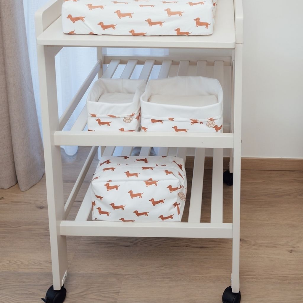 Pericles Trousse De Toilette Teckel Allover Taupe