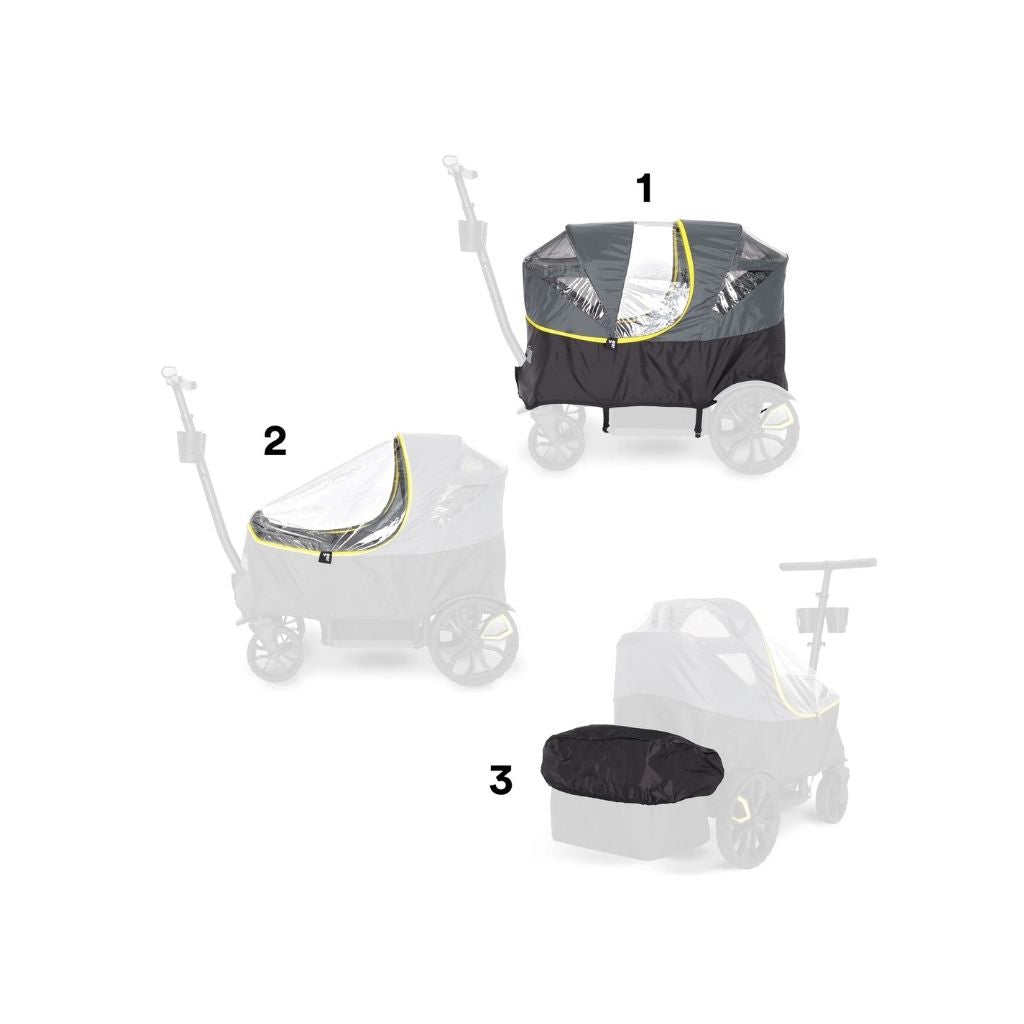 Veer Housse De Pluie All Weather Cover Pour Chariot Cruiser XL Black
