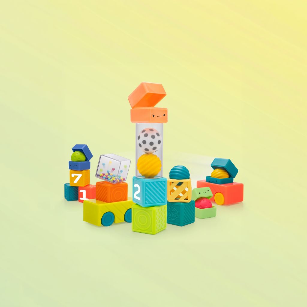 Sassy Blocs d'activités Busy Builder Multi – 27 Pièces