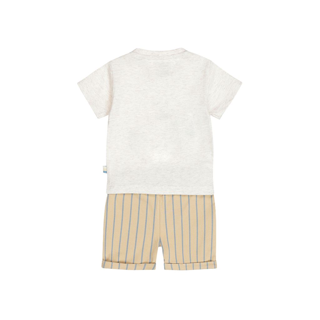 Ensemble 2 Pièces Dirkje T-shirt à Manches Courtes Et short Blanc Cassé
