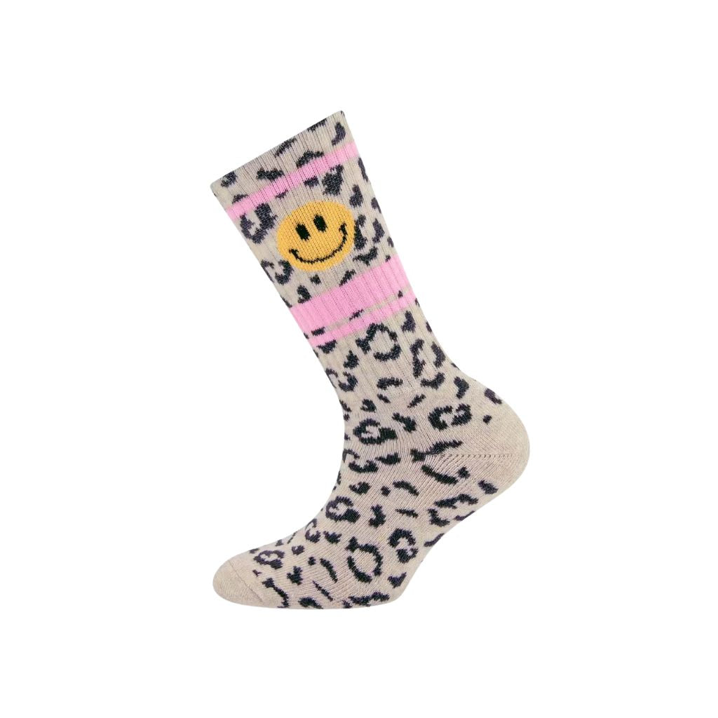 Ewers Chaussettes De Tennis Pour Enfants Leo/Smile Leopard Unisexe