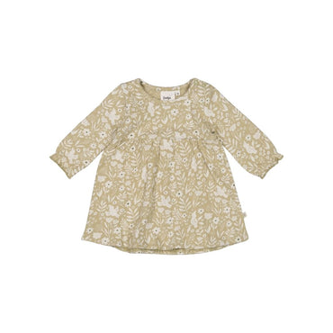 Feetje Jurk Crinkle Let Your Dreams Blossom Groen