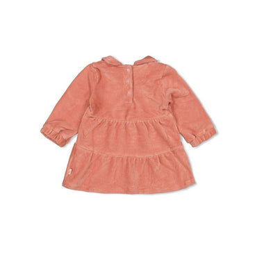 Feetje Jurk velours rib Woodland Bloom Mauve