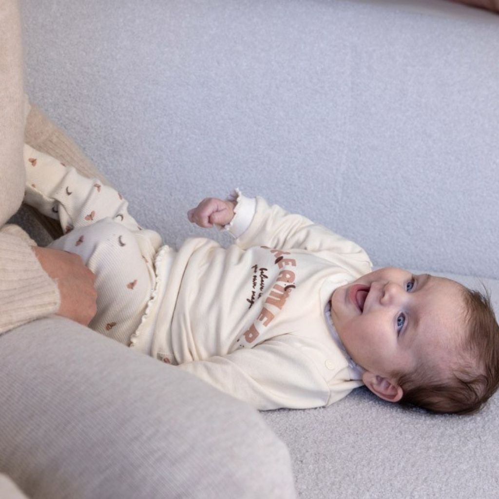 Feetje Legging rib Dancing In The Moonlight Offwhite met motief