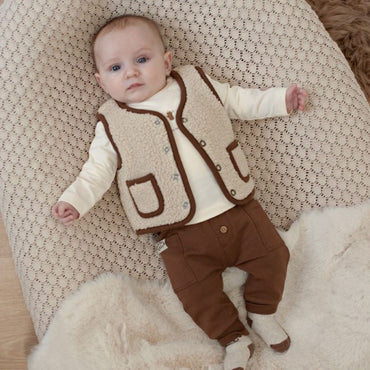 Feetje Omkeerbaar Teddy Gilet Tiny Timber Tales Jongens Offwhite