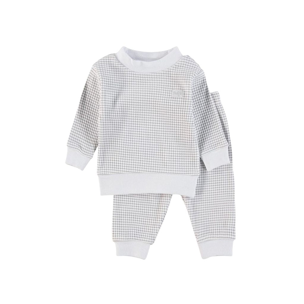 Feetje Pyjama wafel, m56, Grijs, , Uniseks