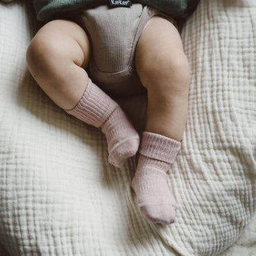 KipKep Blijf-Sokken mauve/roze - 2 stuks