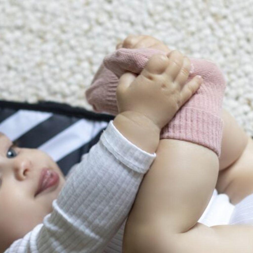 KipKep Paire de chaussettes mauve/rose - 2 pièces