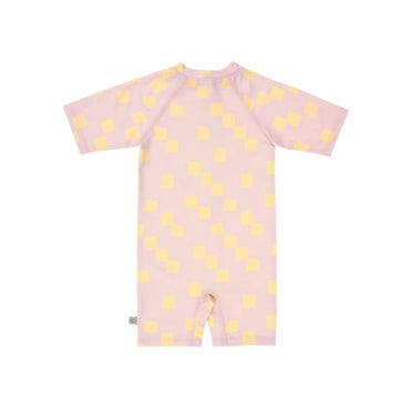 Lässig Maillot de bain Checkerboard Pale Pink/Yellow