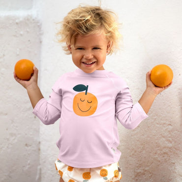 Lässig T-shirt de bain à manches longues Orange Pale Pink