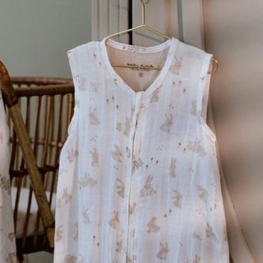 Little Dutch Slaapzak zomer Newborn Naturals Baby Bunny wit