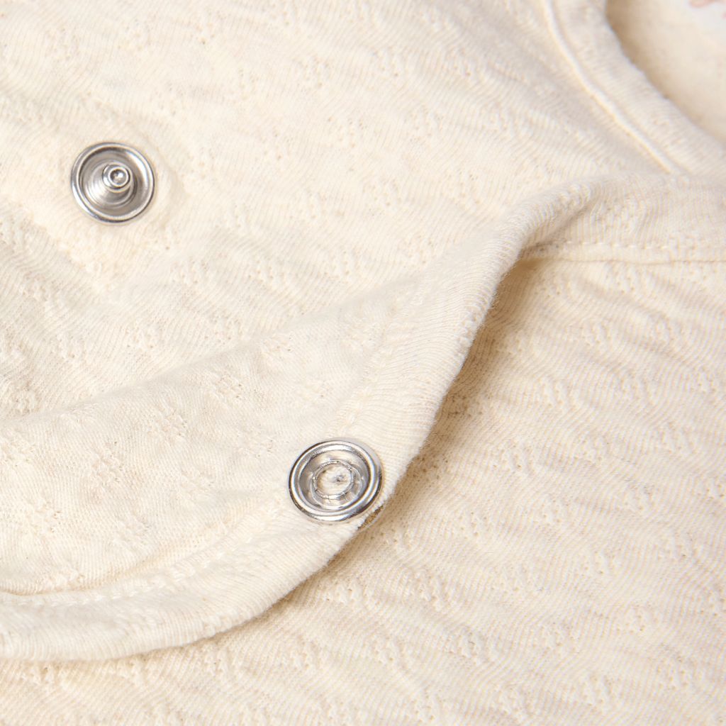 Little Dutch T-shirt à Manches Longues Et à Encolure Croisée Safari Friends Beige Unisexe