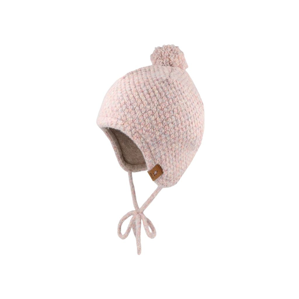 Maximo Bonnet Inca Pompon Filles Marble Pink