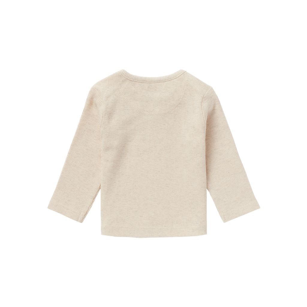 Noppies T-shirt Manches Longues Oatmeal Unisexe