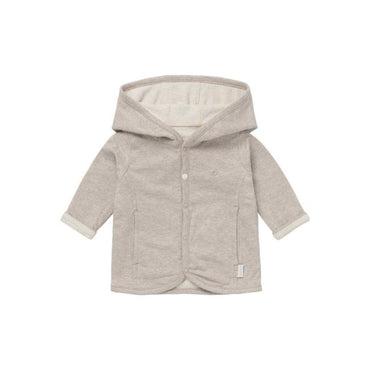 Noppies Jasje met kap Bonny taupe
