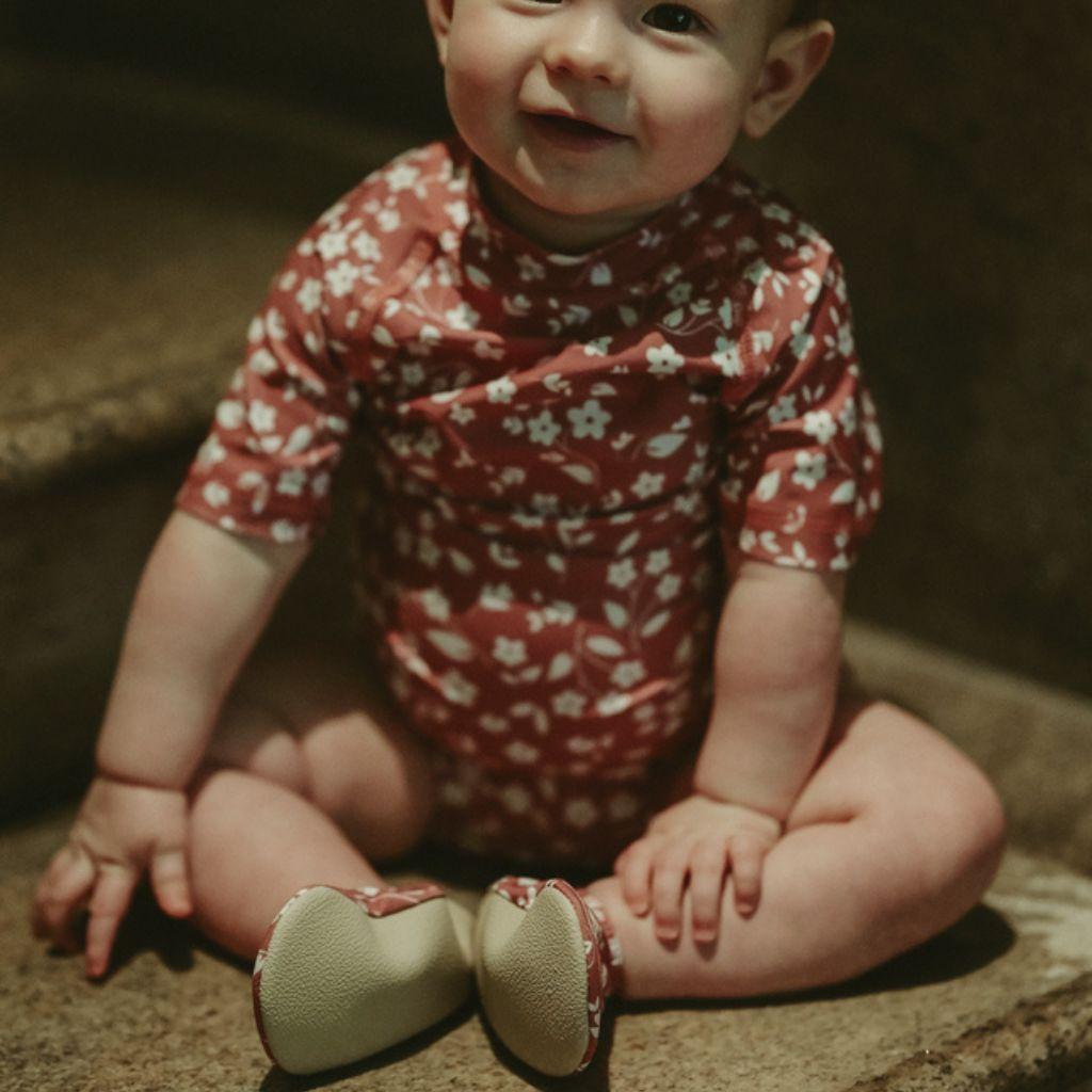 Slipstop Chaussons antidérapant Flower Pink