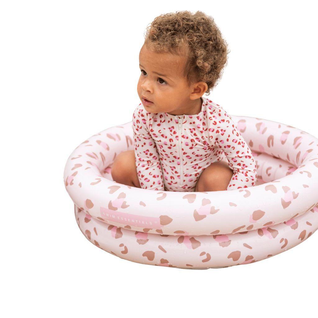 SwimEssentials Piscine pour bébé Old Pink Leopard