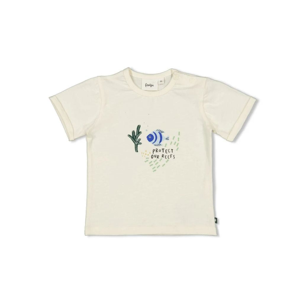 Feetje T-shirt Protect our reefs M56 Green Jongens
