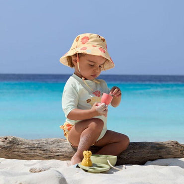 Lässig Zonnehoedje Bucket Hat Flowers girl Vanilla 19-36 months