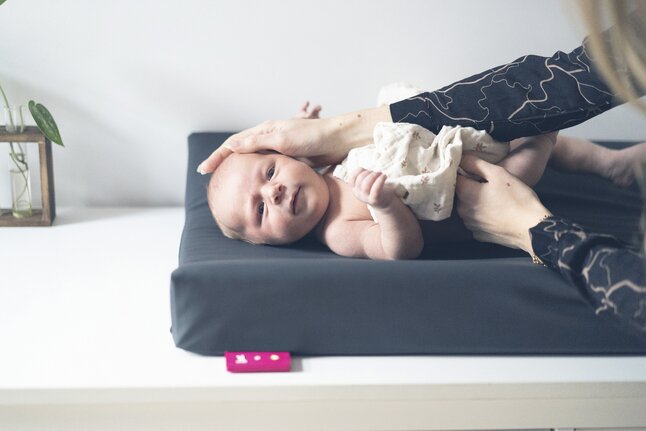 Wumby Matelas à langer chauffant anthracite
