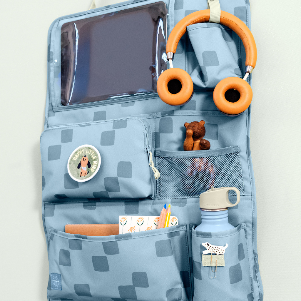 Lässig Sac de rangement Car Wrap-to-go Pattern Party bleu