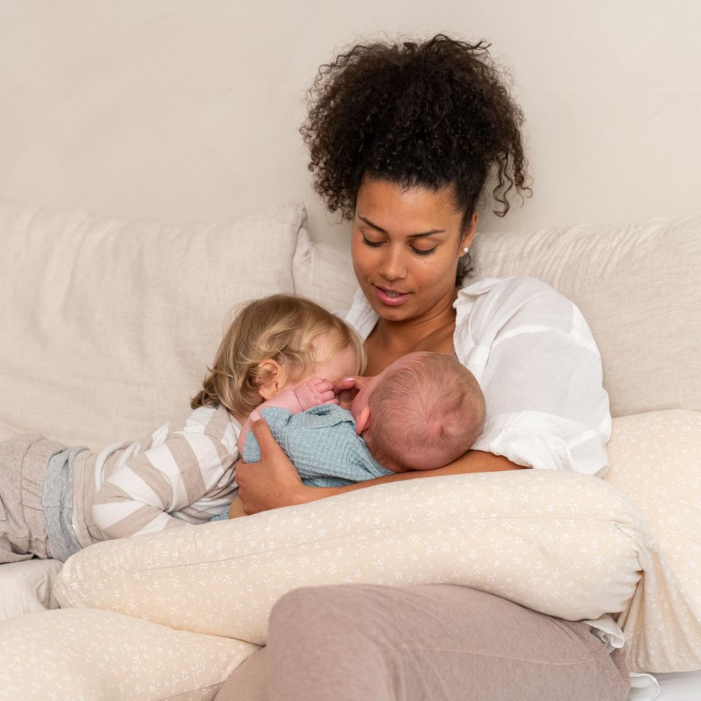 doomoo Coussin de positionnement et d'allaitement Maxxy Mini Flowers Sand