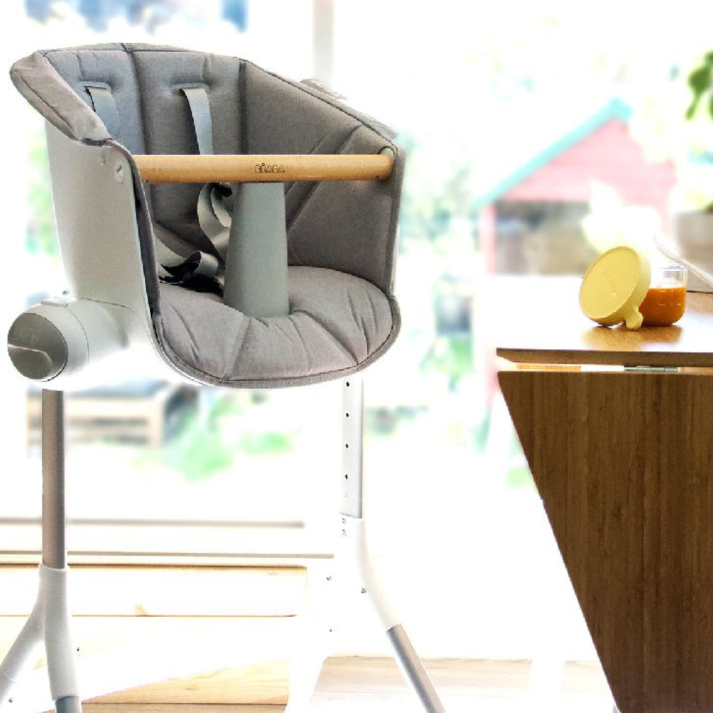 Stoffen zithoes voor eetstoel Up&Down Beaba, grijs