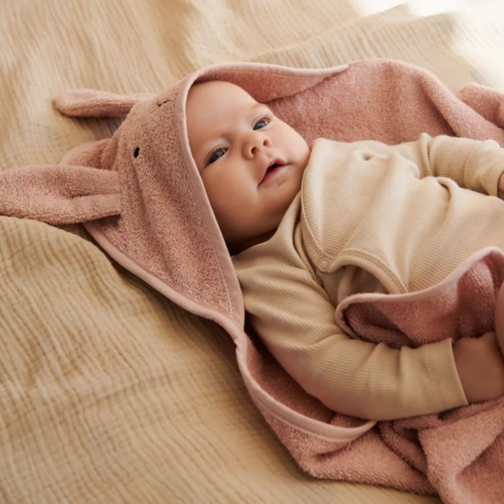 Liewood Badcape Rabbit roze