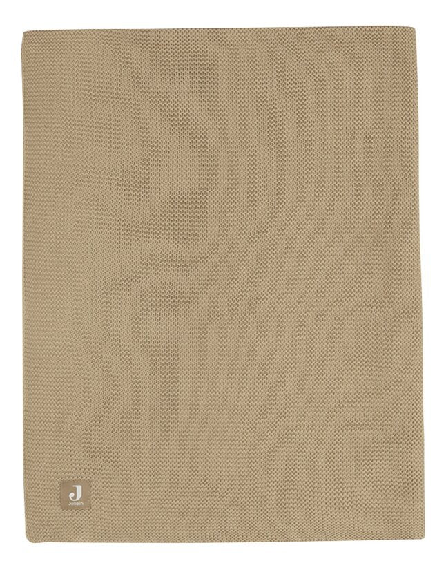 Jollein Couverture pour berceau ou parc Basic Knit Biscuit