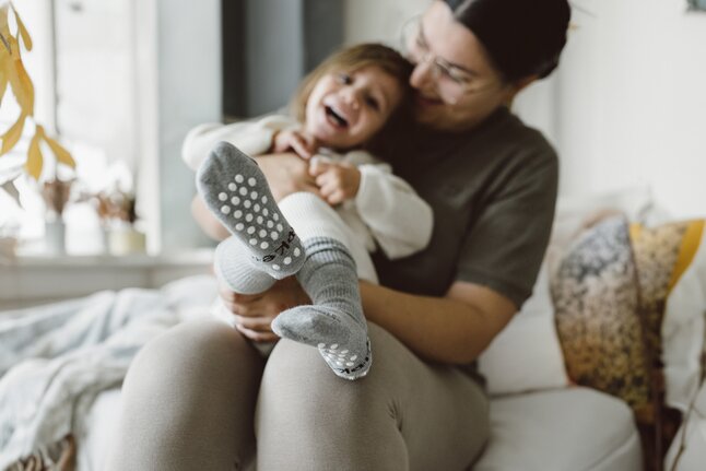KipKep Blijf-Sokken Antislip Grey 12 tot 18 maanden