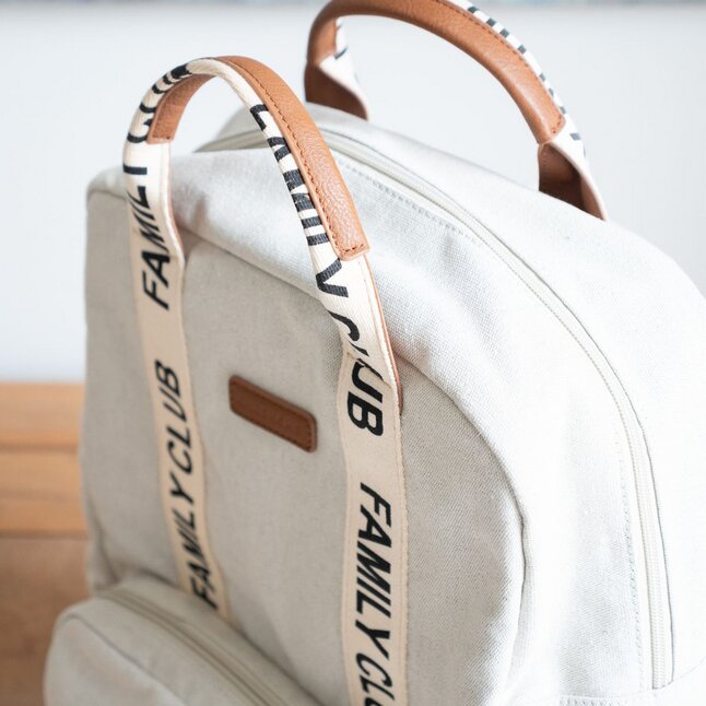 Childhome Sac à dos à langer Family Club Signature écru