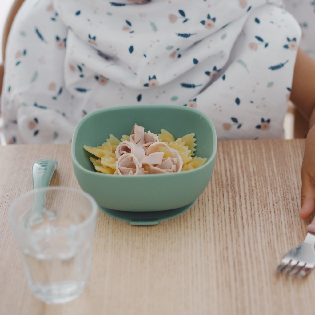Béaba Siliconen kom met zuignap Sage Green