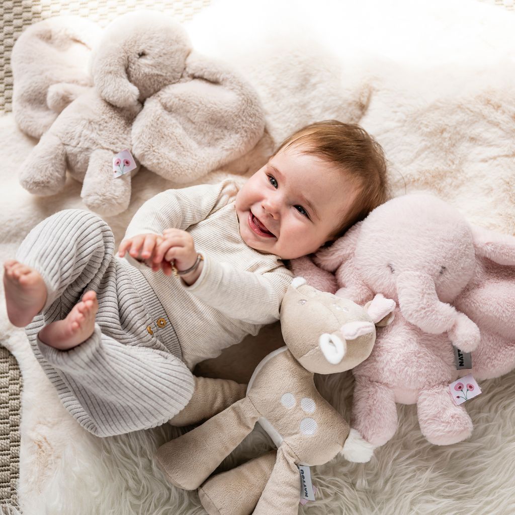 Nattou Knuffel olifant zand
