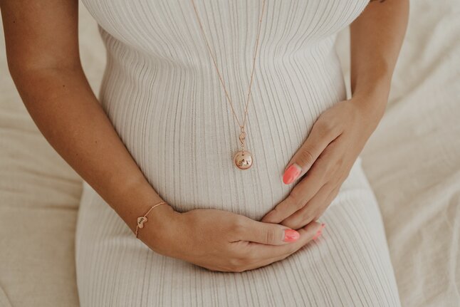 Bola Set grelot de grossesse et bracelet Rose/Gold