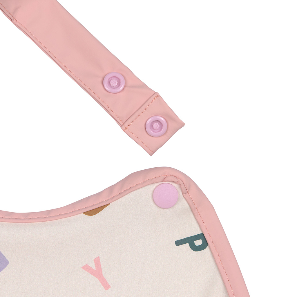 Slabbetje happy fruits peach