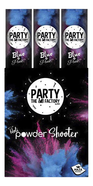 Haza groep BV Canon à poudre Gender reveal bleu