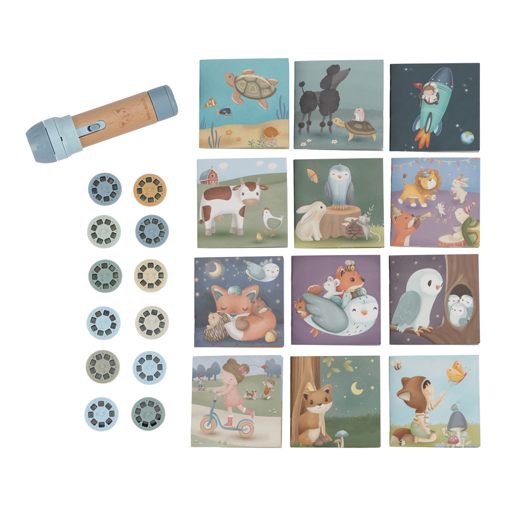 Little Dutch Projecteur d'histoires Forest Friends bleu