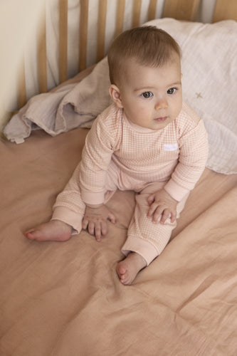 Feetje Pyjama Wafel Vieux Rose Melange