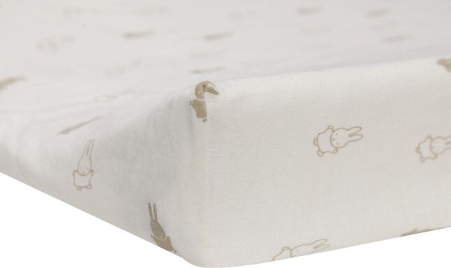 Jollein Housse pour matelas à langer Miffy Nougat