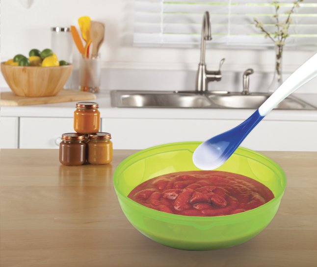 Munchkin Cuiller thermosensible orange/mauve/vert/bleu - 4 pièces