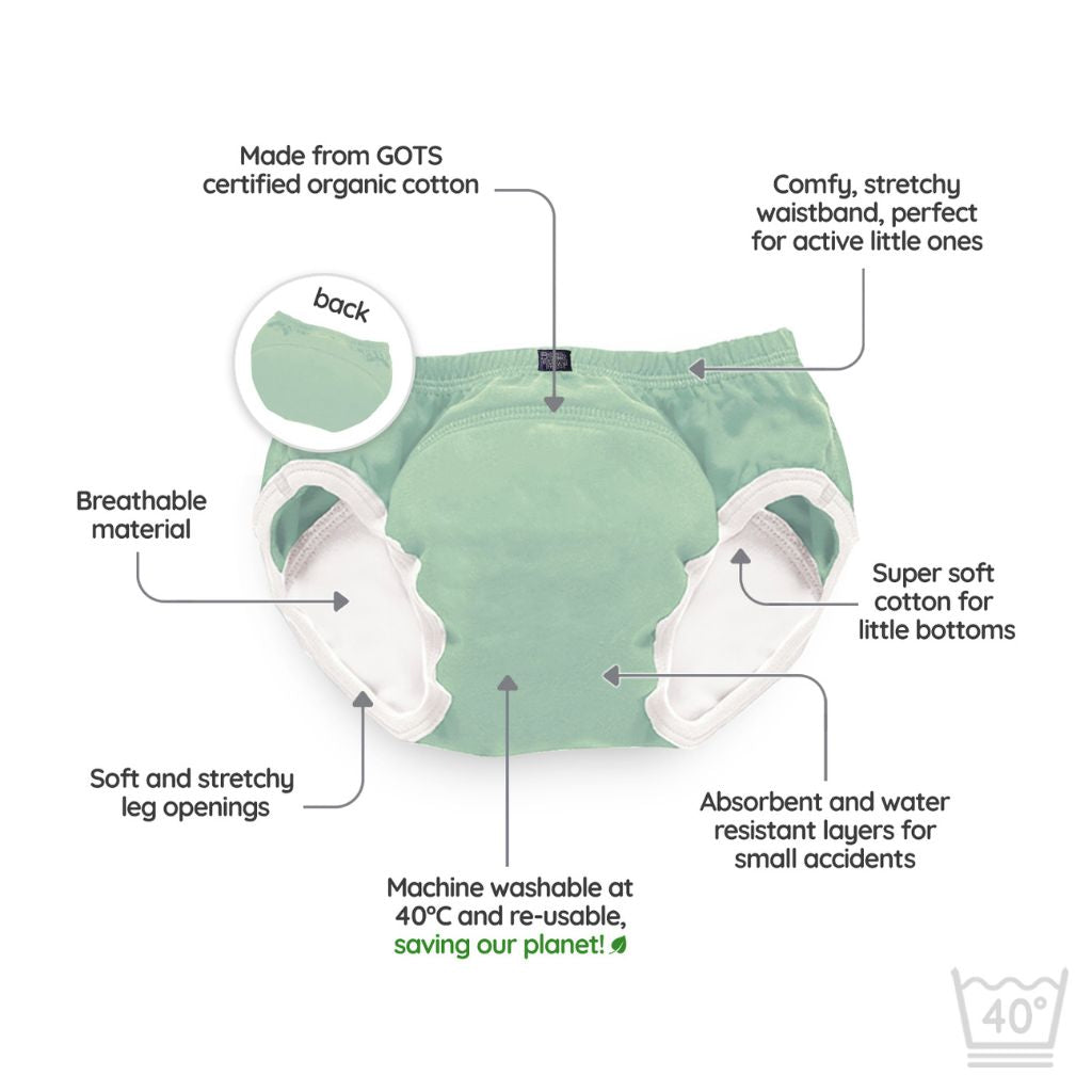 My Carry Potty Culotte d’apprentissage vert sauge 2-3 ans