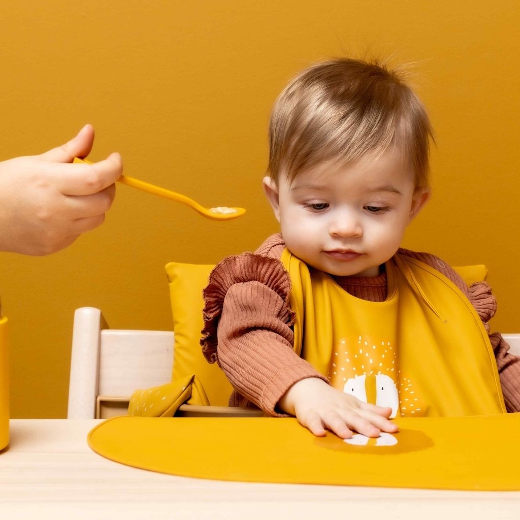 Trixie Slabbetje Animals Mr Lion geel - 2 stuks