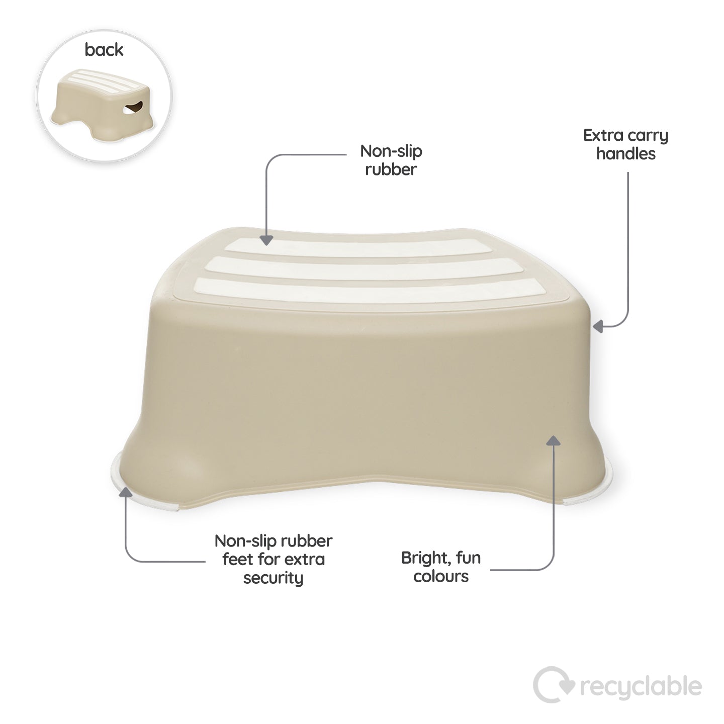My Carry Potty Opstapje My Little Step Stool pastelbeige