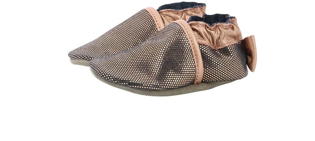 Robeez Schoenen Bright Bow Tie metallic pink