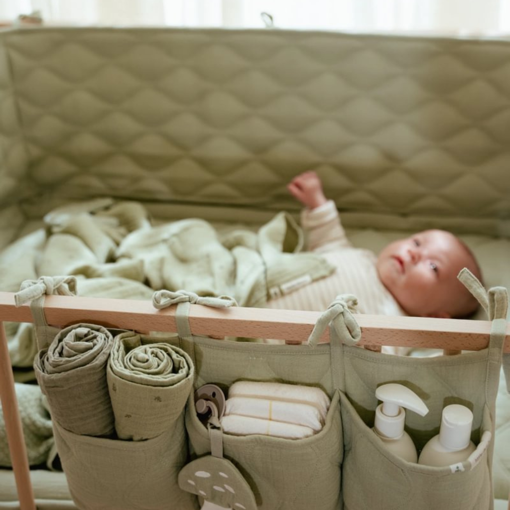 Little Dutch Parkomrander muslin/quilted Pure Sage 180 cm